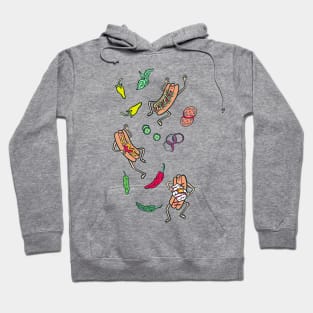 Hot dog party dudes Hoodie